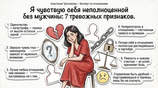 Когда рядом нет мужчины: тревожные сигналы низкой самооценки